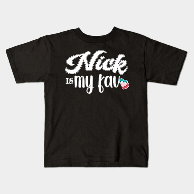 NICK IS MY FAV - FAN ART OF TIKTOKERS Kids T-Shirt by KathyNoNoise